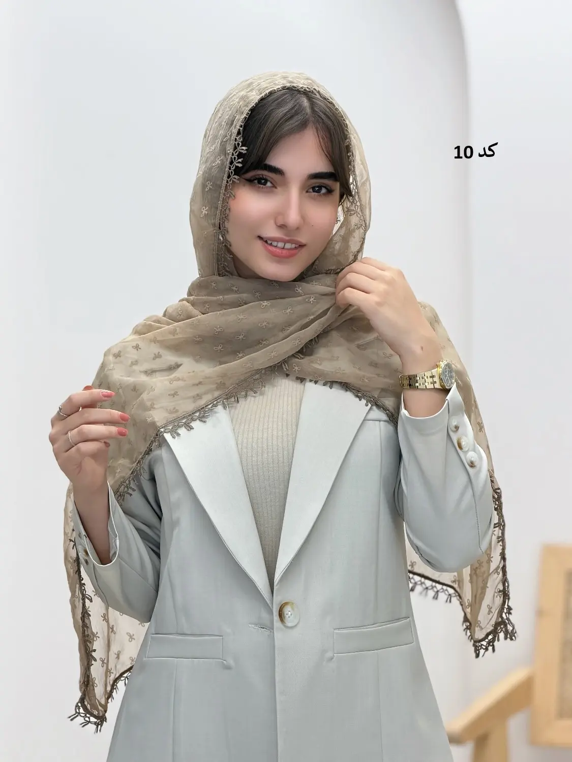 4537-شال وارداتی پاپیون